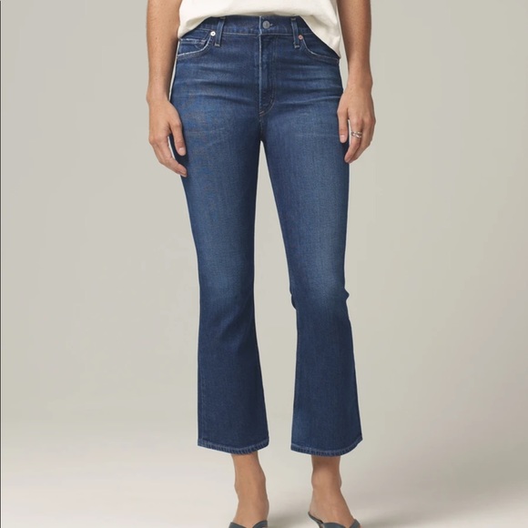 Citizens Of Humanity Denim - CITIZENS OF HUMANITY DEMY CROPPED FLARE DENIM